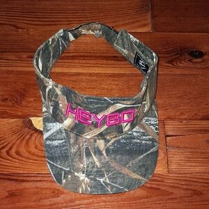 Womens Heybo Camouflage Visor with Pink Logo